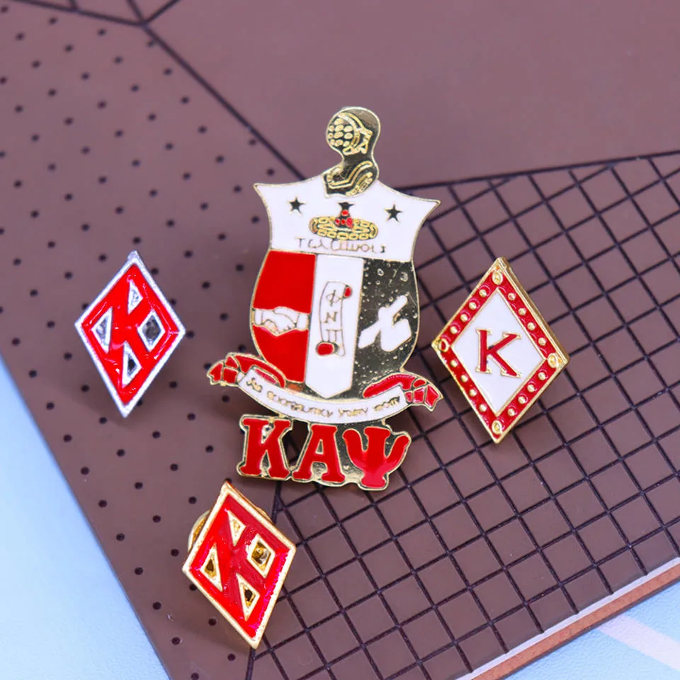 Custom Logo Fraternity and Sorority Lapel Pins Soft Enamel Greek Letter Lapel Pin