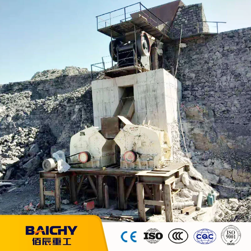 Stone Rock Crushing Processing Plant Mining Mine Equipment Crusher Line Sand Aggregates Production Plant