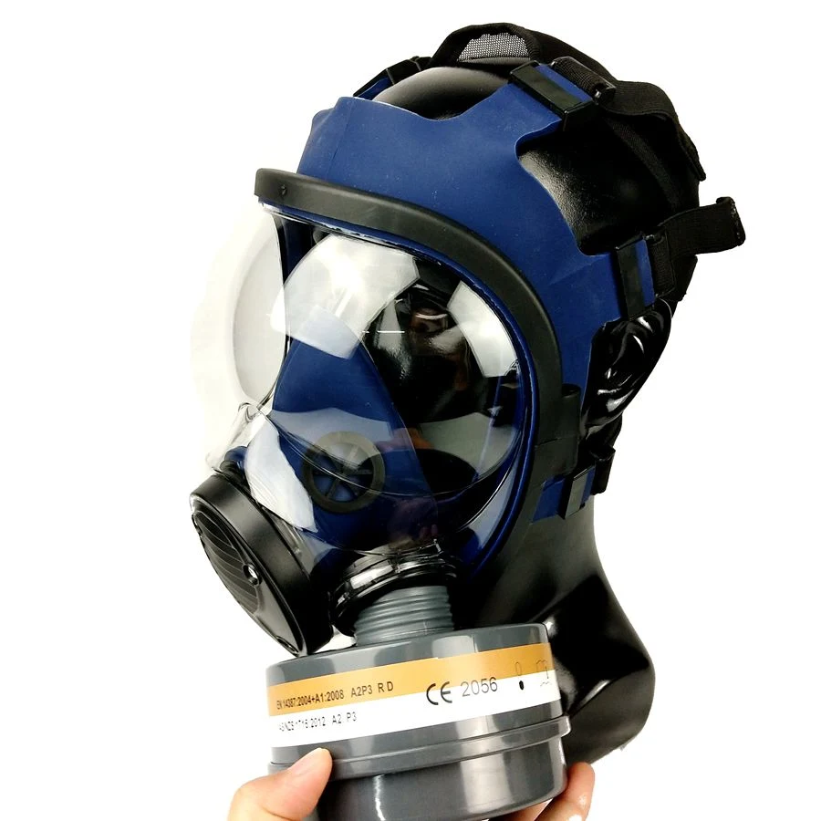 En136 Certification Cbrn A2b2e2K2p3rd Silicone Full Face Anti Riot Gas Mask