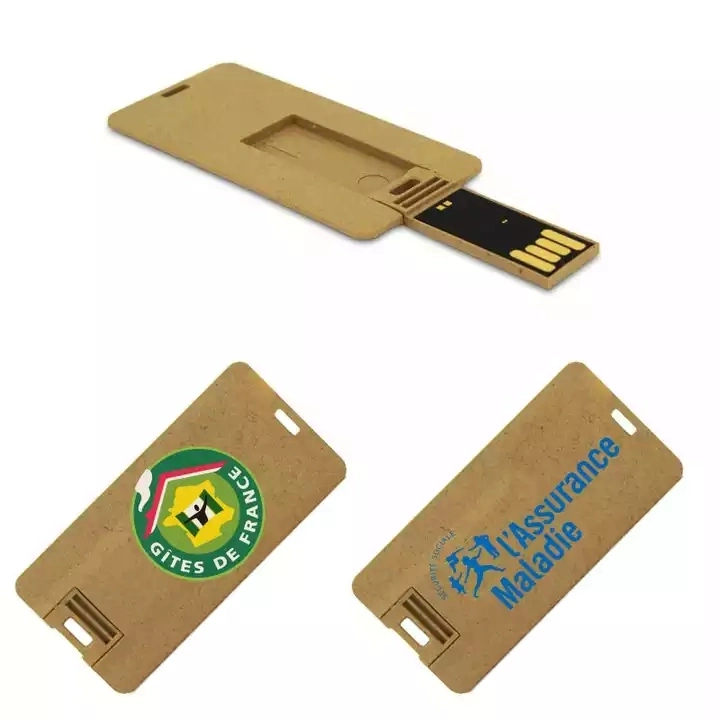 Business Paper Recycle Material Gift USB Flash Drives for Trade Show Eco Friendly Mini USB Card