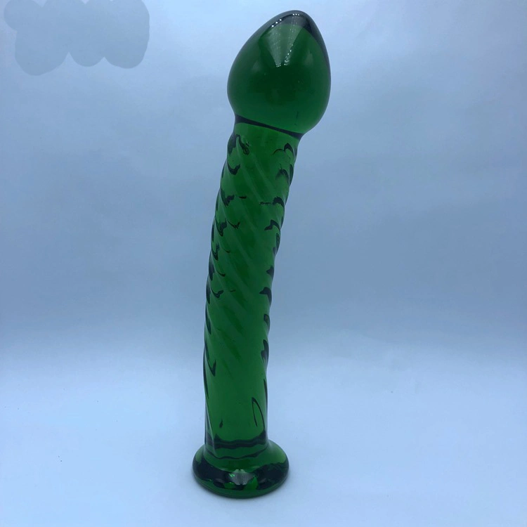 Bdsm Ice Fire Simulation Stick Anal Plug Masturbation Crystal Glass G-Point Anal Plug Sex Toys Anal Beads for Couple Sex Game