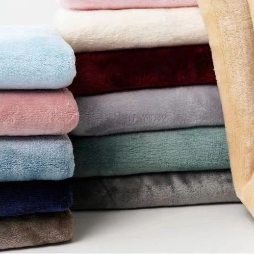 قماش قطبي مطبوع متوسط الوزن محبوك، قماش قطبي عادي من النسيج المنزلي، قماش شربا Fleece مصبوغ بالبطانية