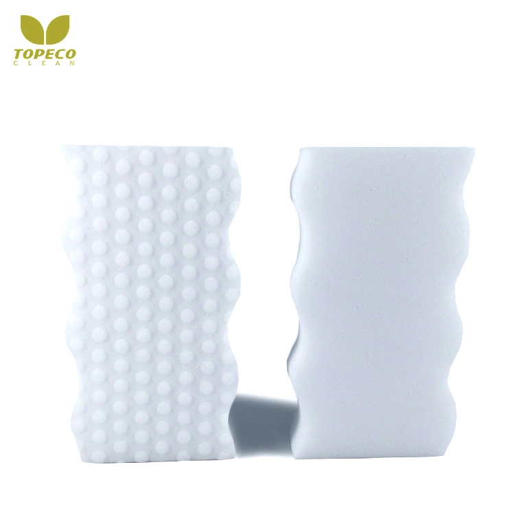 Topeco 2021 Hot Selling White Melamine Sponge Nano Magic Eraser Wave New Style Products