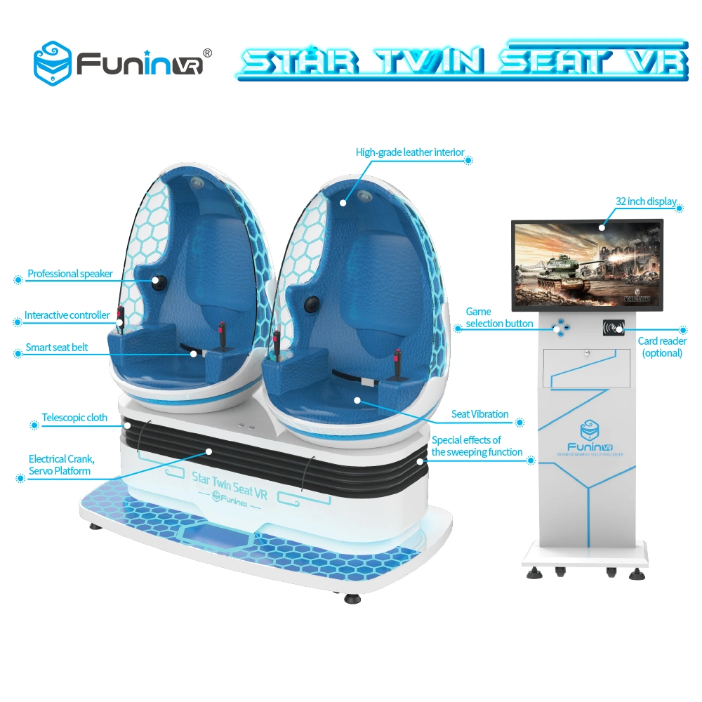 Interactive Two Seats Vr Simulator 9d Arvade Amusement Park