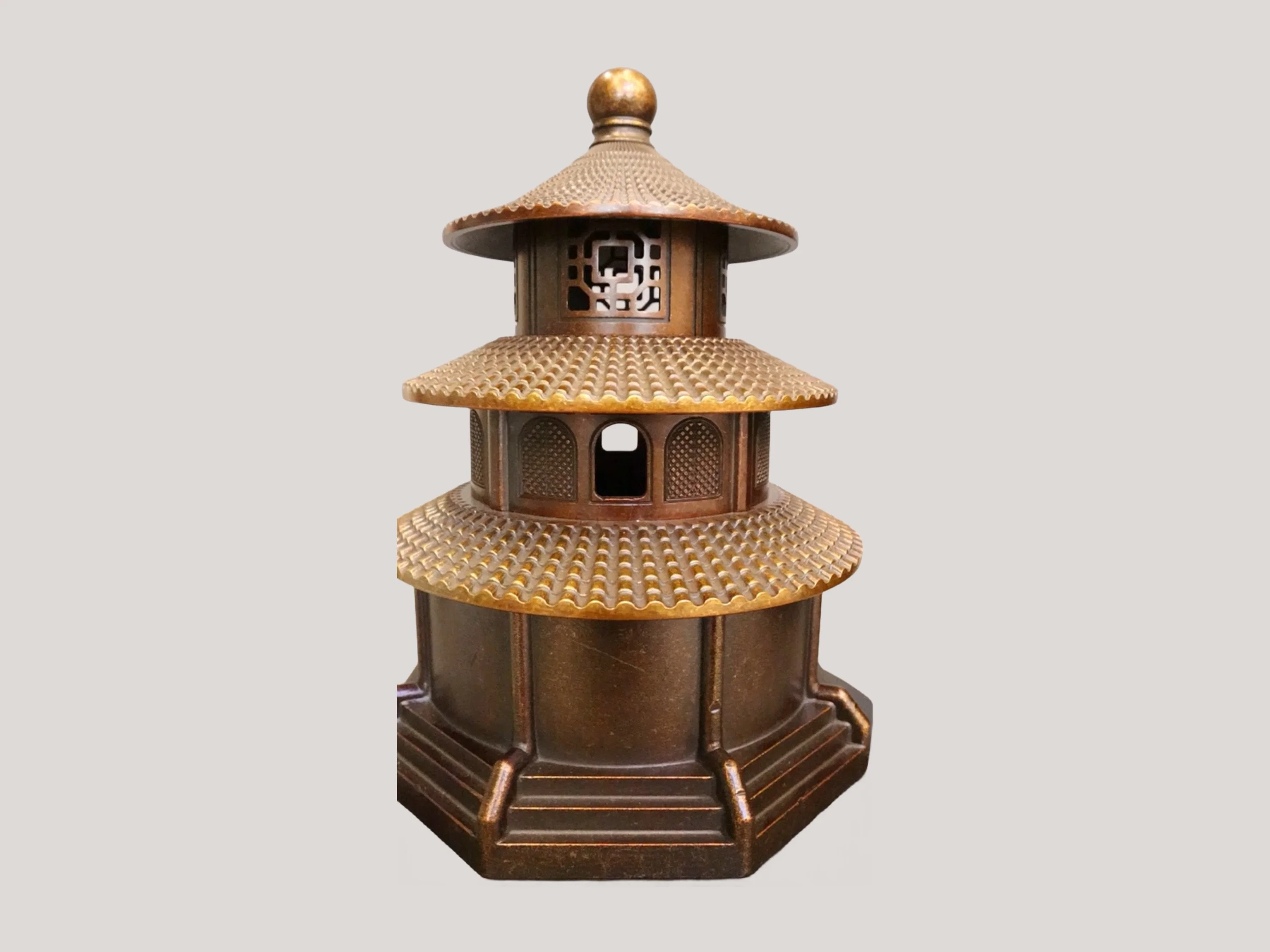 Customized Souvenir Metal Crafts Incense Burner Beijing Tourism Home Decor Cultural Relics