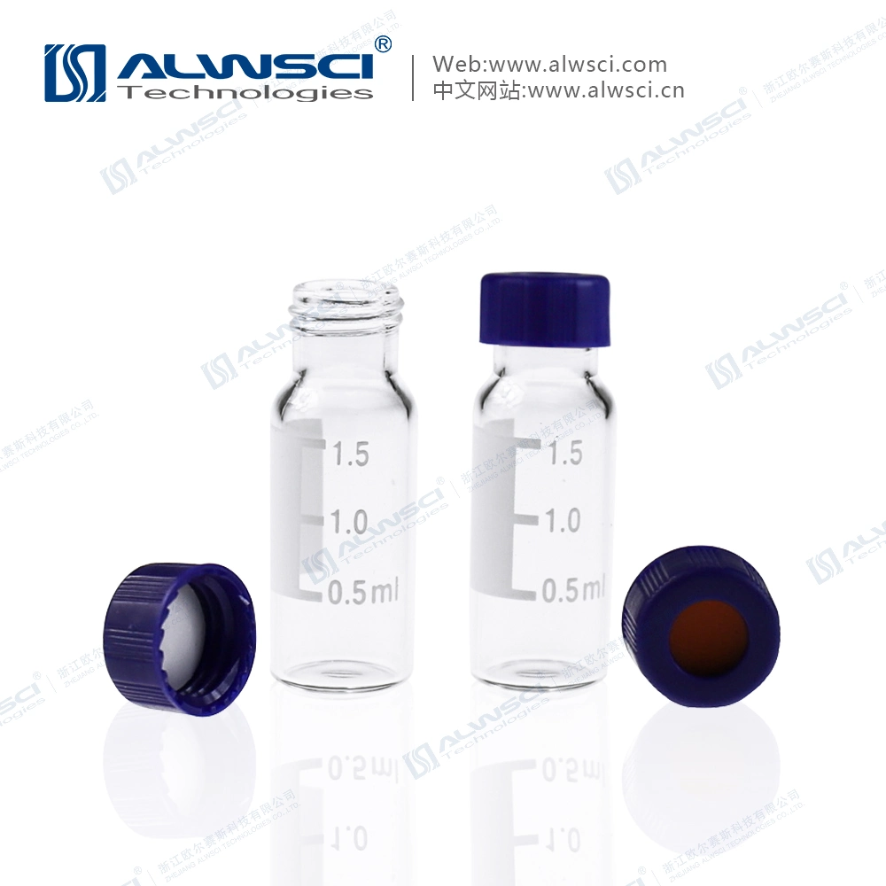 Alwsci Autosampler Clear Glass 2ml HPLC ND9 Vial