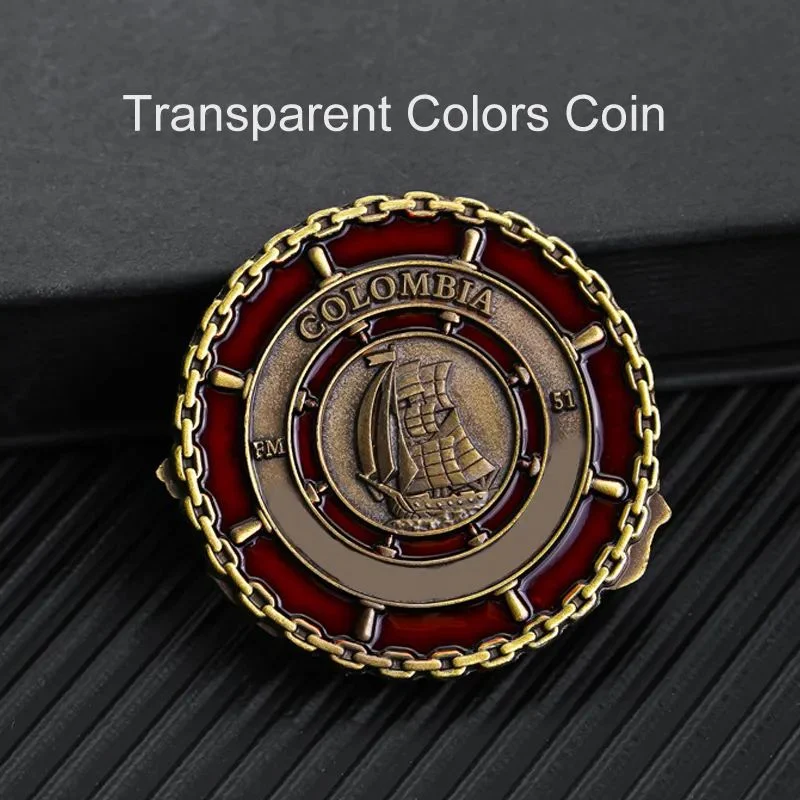 Diseño libre de alta calidad de metal personalizados con forma redonda reto 3D de monedas de recuerdo del ejército militar militar