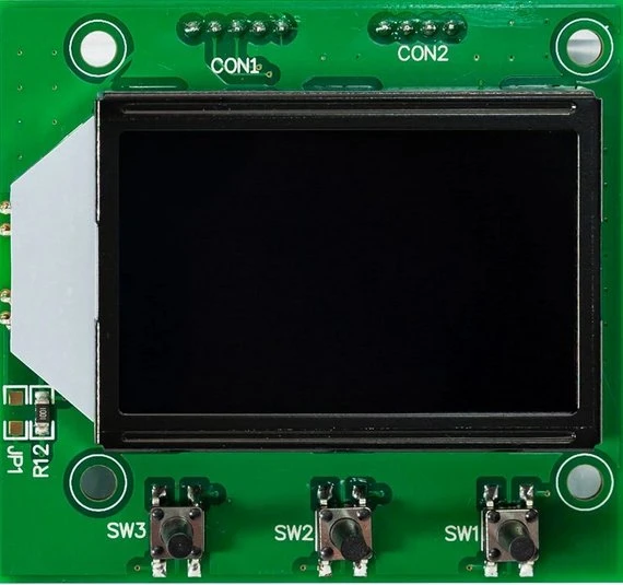 Va Htn Module d'affichage LCD avec rétroéclairage LED vert pour la charge des véhicules.