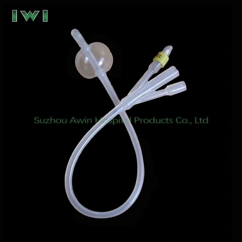 100% Full Silicone Foley Catheters 2-Way 3-Way Drainage Catheter