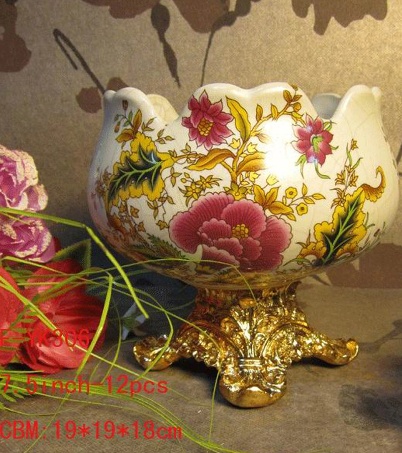 Wholesale/Supplier Royal Porcelain Decorations, Custom-Made Gold-Plated Resin Crafts