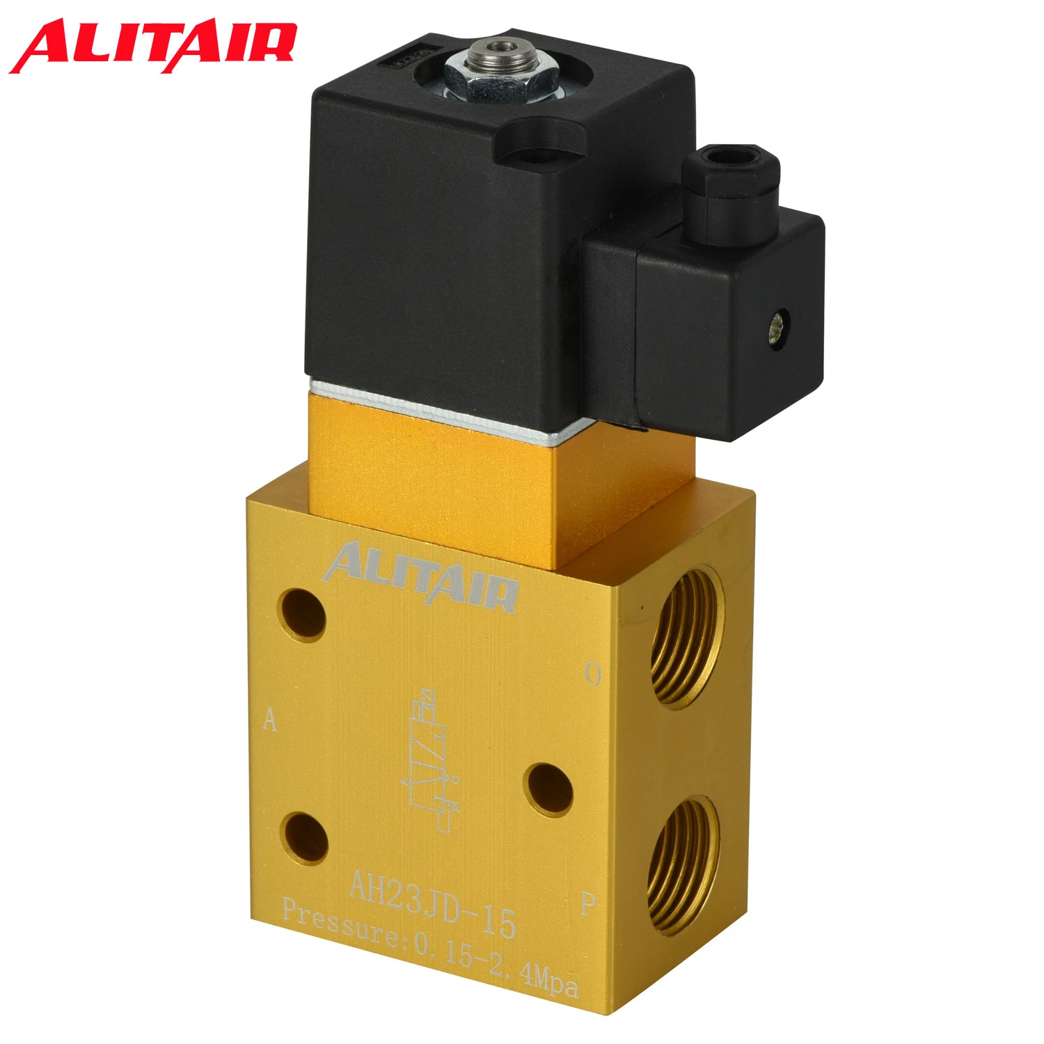 3/2 Way High Pressure Solenoid Valve 23jd-15p 23jd-15p2 Electromagnetic Valve for Air Blow Molding Machine