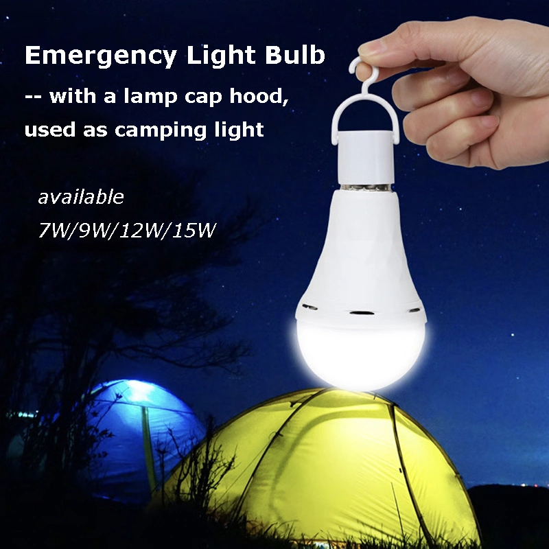 LED Emergency Light Bulb 12W for Power Failure or Camping