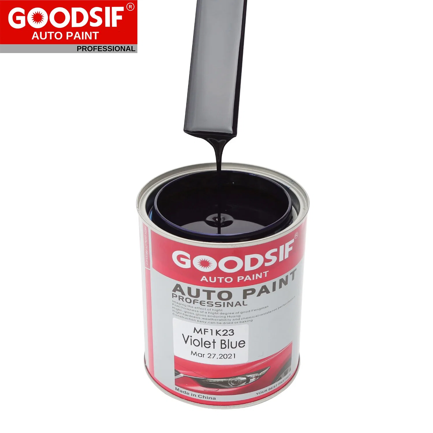 Goodsif Automotive Repair 1K Metallic Lacquer Colour Car Body Repair Coating Acrylic Primer Auto Paint