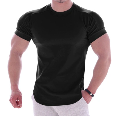 Custom Fit seco de desgaste de GIMNASIO Gimnasio Mens hombres al por mayor t deportes activos T-Shirt