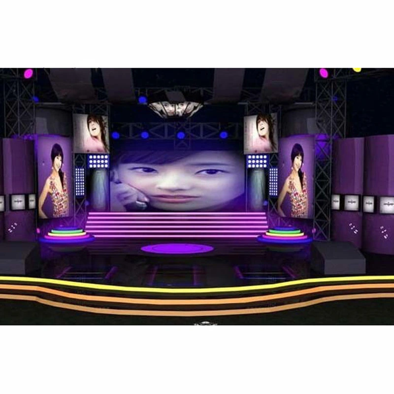 P2.976 Flat Curve Video Full Color HD Rental Advertising LED Flat TV Display Screen Panel