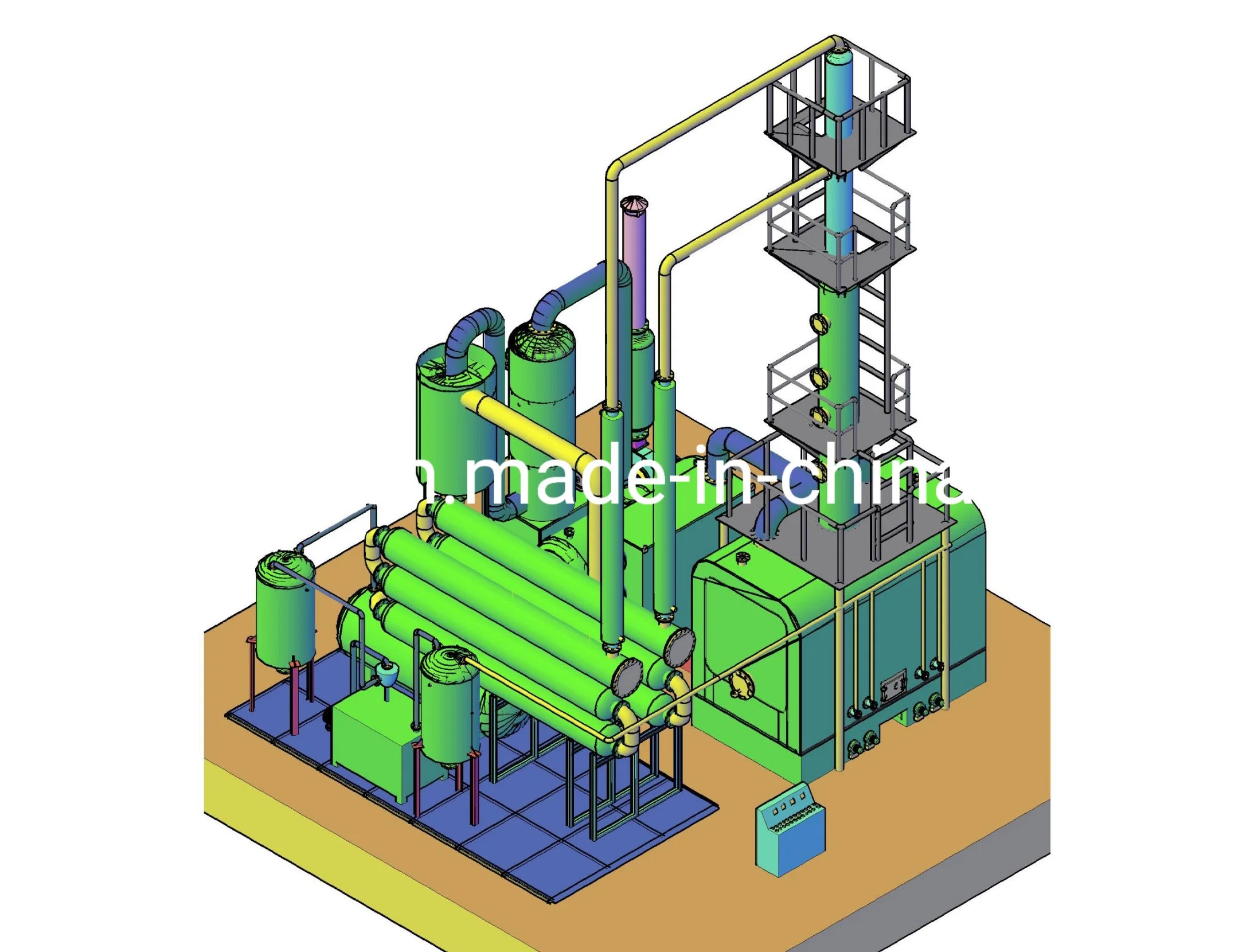Used Engine Oil Refining Disitllation Plant for Indonesia Market