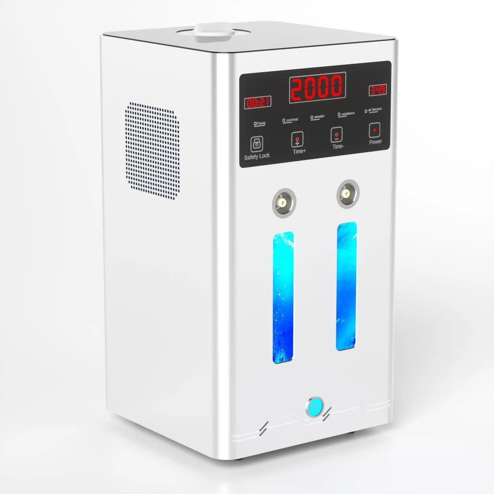 3000ml-Wasserstoff Generator Gesundheit PEM Startseite Wasserstoff produzieren Brown Gas Machine Hho-Taschenlampe