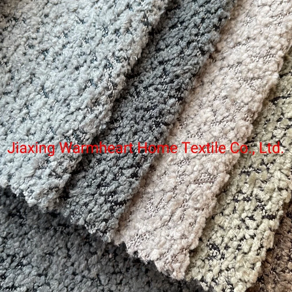 Teddy Fur Woven Furniture Fabric Decorative Cloth Upholstery Fabric in Stock (WH34)