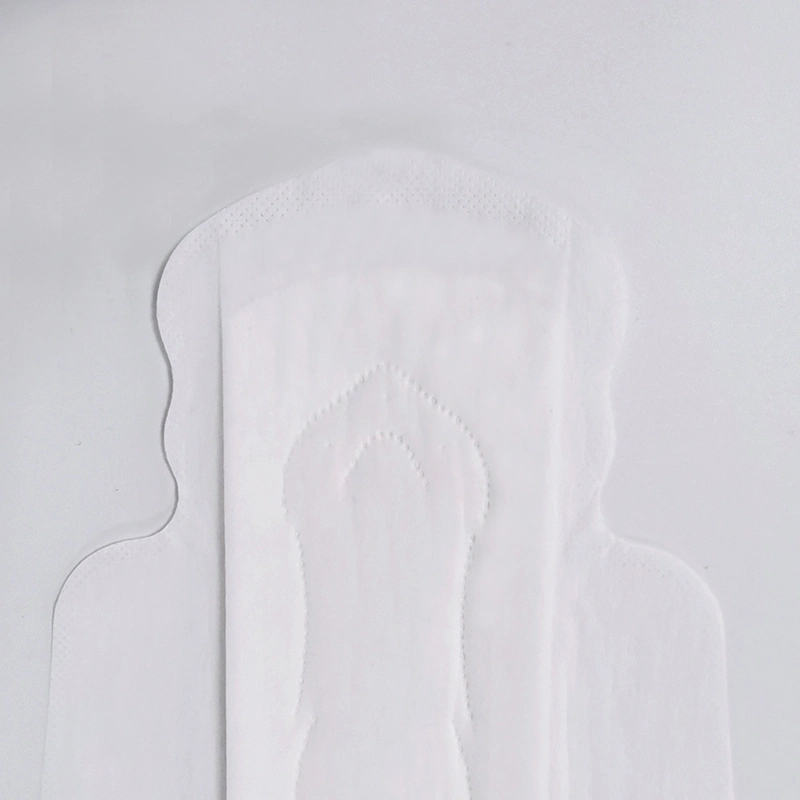 Serviette hygiénique avec feuille supérieure d'acide faible de haute qualité.