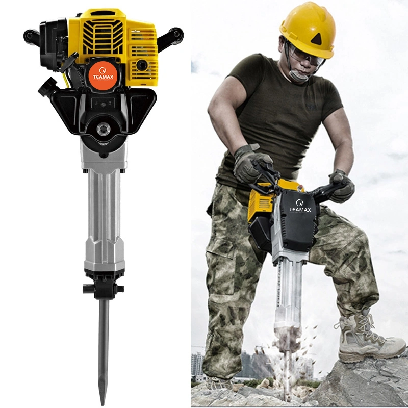 Gas Powered Concrete Breaker Drilling Machine Gasoline Demolition Hammer TM-Hm52A