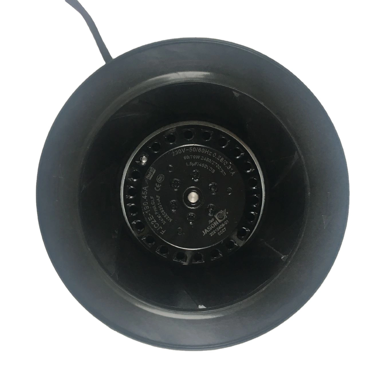 190mm Diameter 600m3/H 230VAC Centrifugal Fan for Kitchen