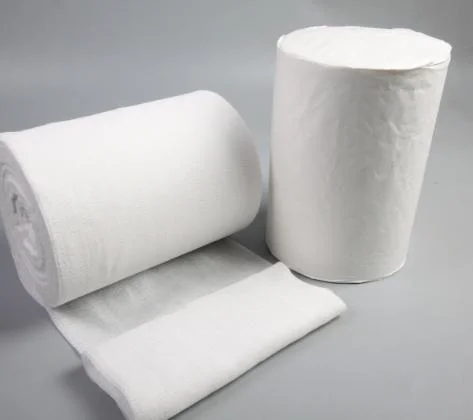 HD525 Gauze Raw Material Jumbo Gauze Roll 100% Cotton