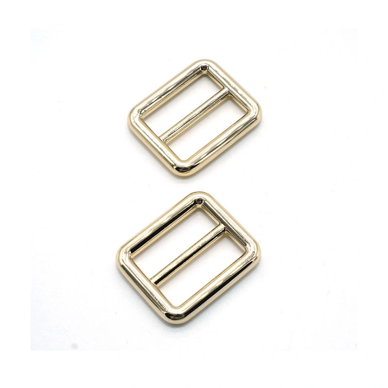 Wholesale Custom Logo Adjustable Zinc Alloy Adjust Metal Square Ring Buckle for Bag Nylon Strap