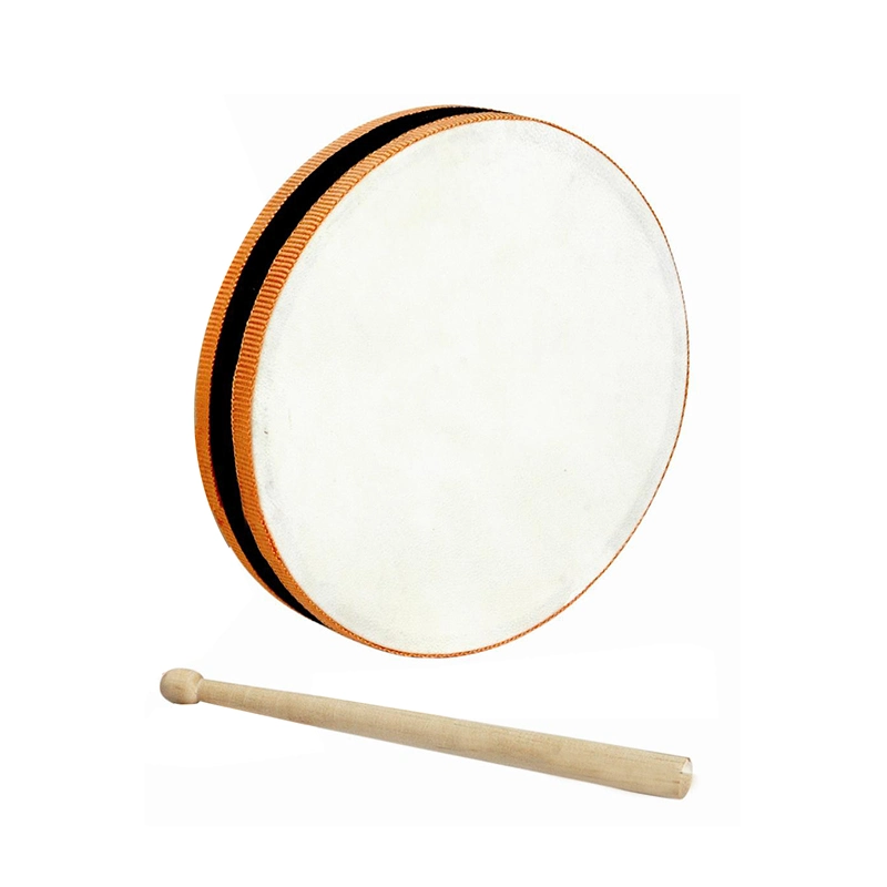 Nouveau tambour en bois musical Tambourine mains jouet/cloche tambour