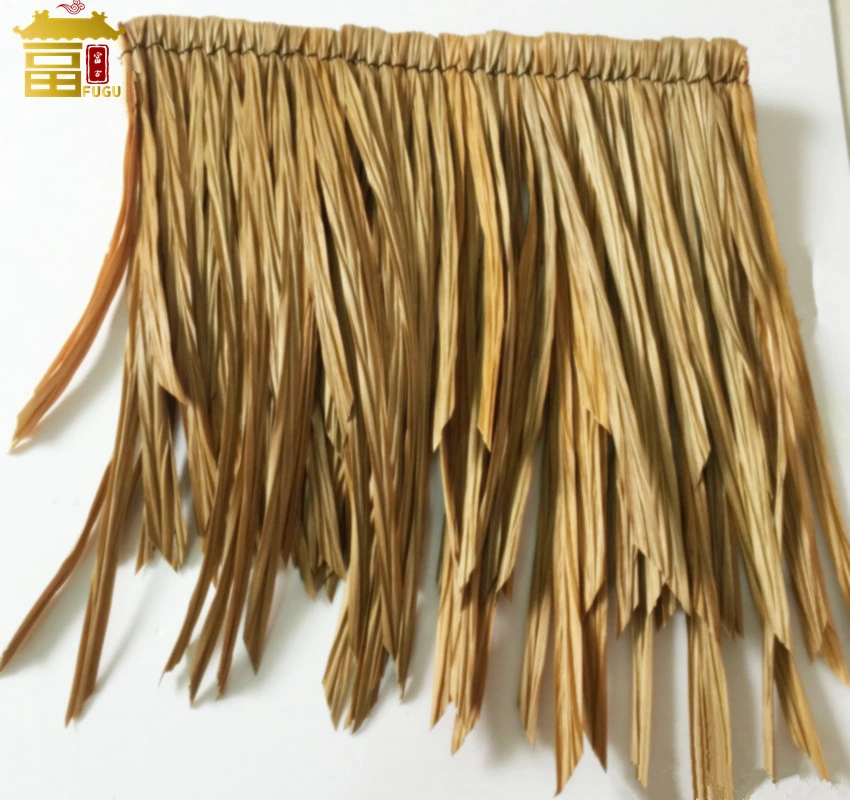 Long Life PVC/PE Resin Plastic Artificial Thatch Roof Tile 500*500mm