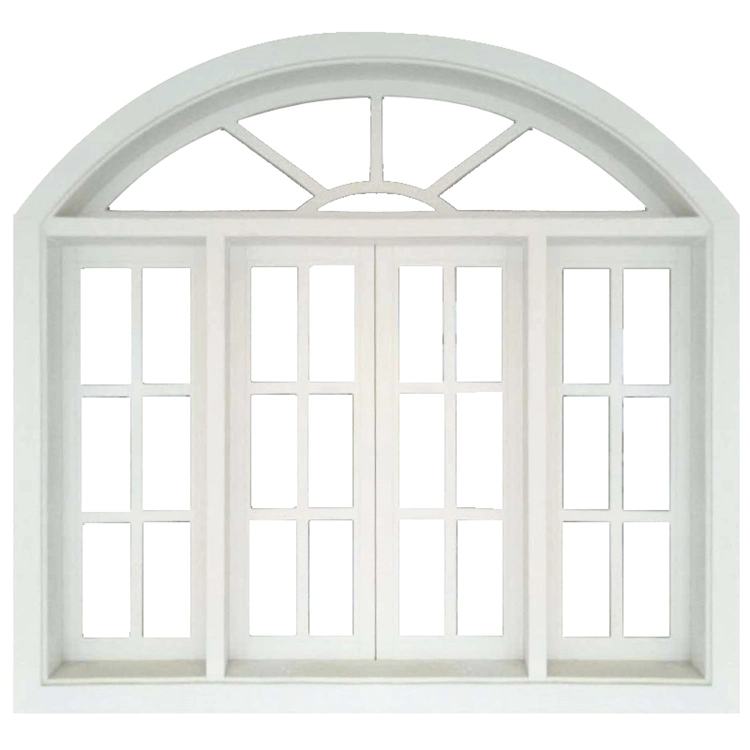 Roller Shutter Plastic UPVC Glass Window UPVC Casement Windows with