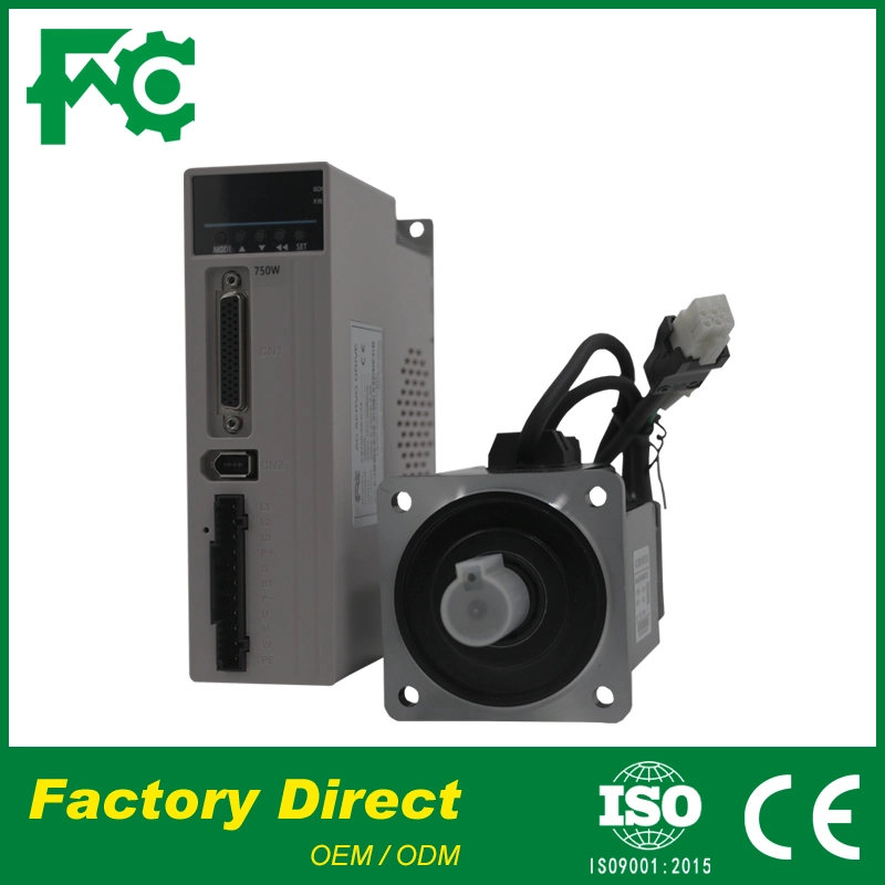 Good Price AC 220V Direct Servo Drive + 400W 60 Flange Motor with 3 Meter Cable