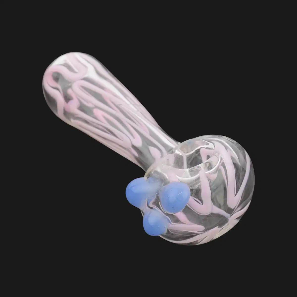 4" slime spirale Hand Pipe Pipe en verre verre personnalisé cuillère narguilé