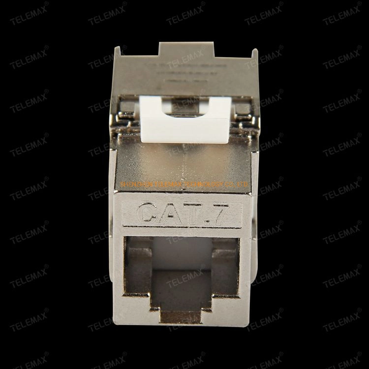 Cat7 RJ45 Keystone Jack, Toolless STP Keystone