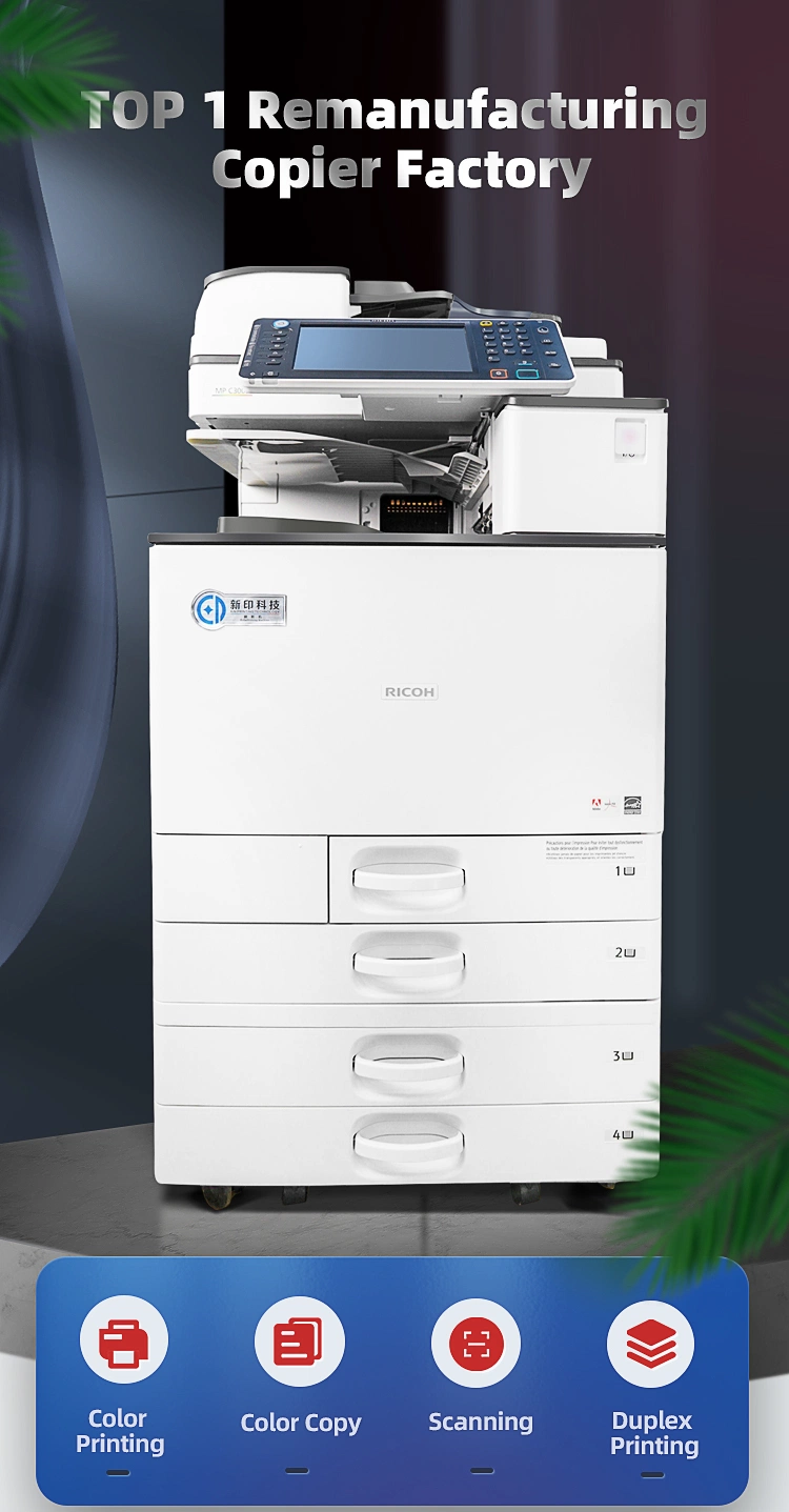 Re-Manufactured Ricoh Mpc3004 Copier Multifunction Laser Color