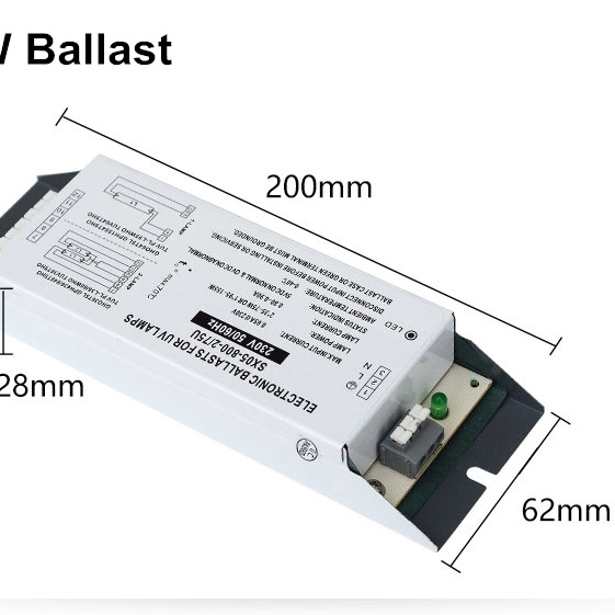 150W Preheat Start Ballast 0.75-0.85A for High Output UV Lamps Manufacturer Supply