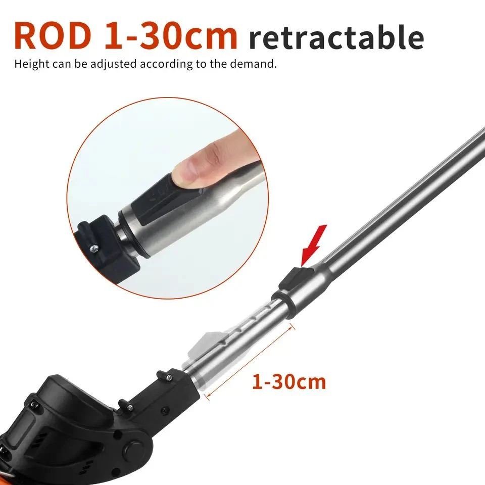 Corta-relva elétrico doméstico agrícola Weeder Lithium Portable Garden Pruning Tool Ferramentas de potência do corta-relva