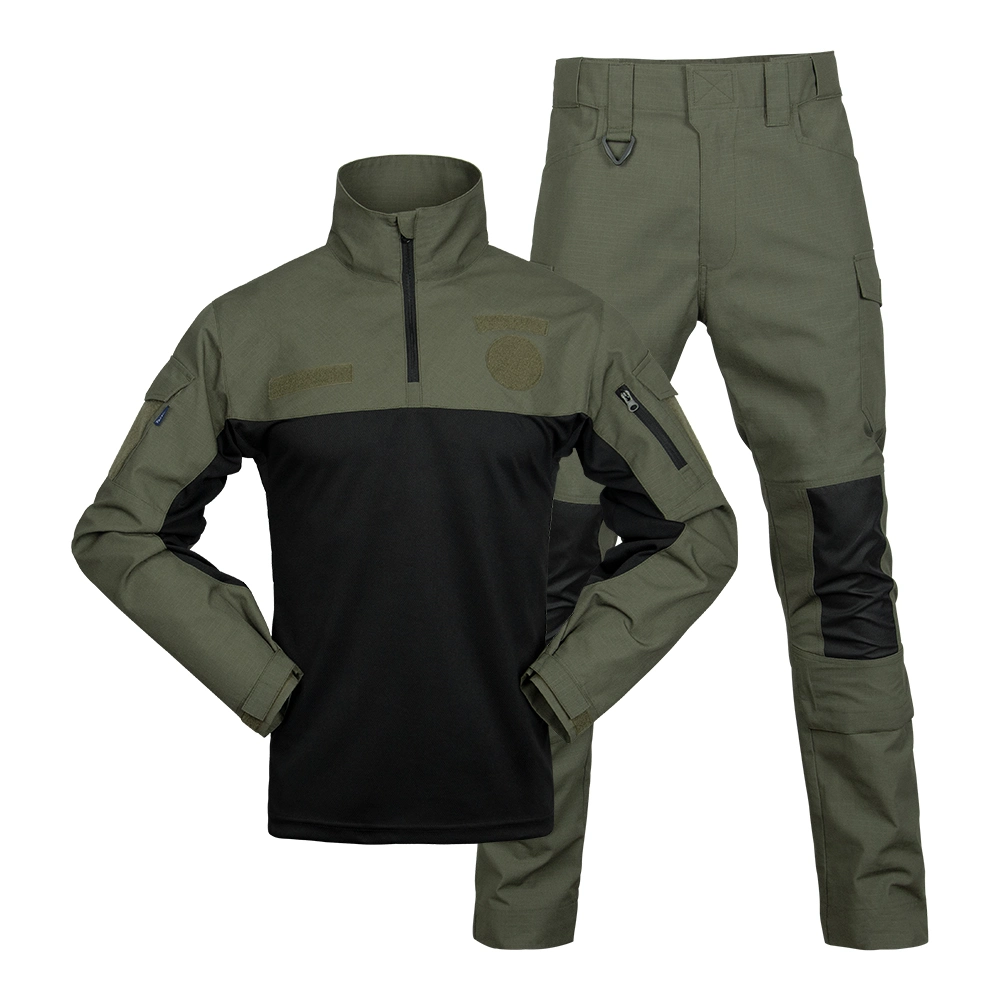 Homem Army militar estilo uniforme forças especiais combate camisa &amp; Calças SET Camouflage Tactical Suit