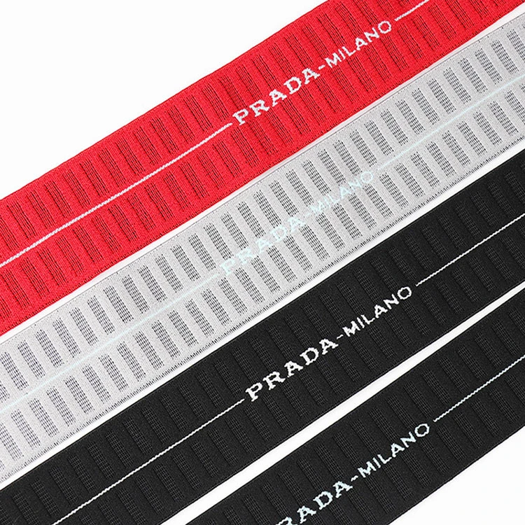 Range of Quality Customized Elasitc Tape Band with Same Logo (Red)