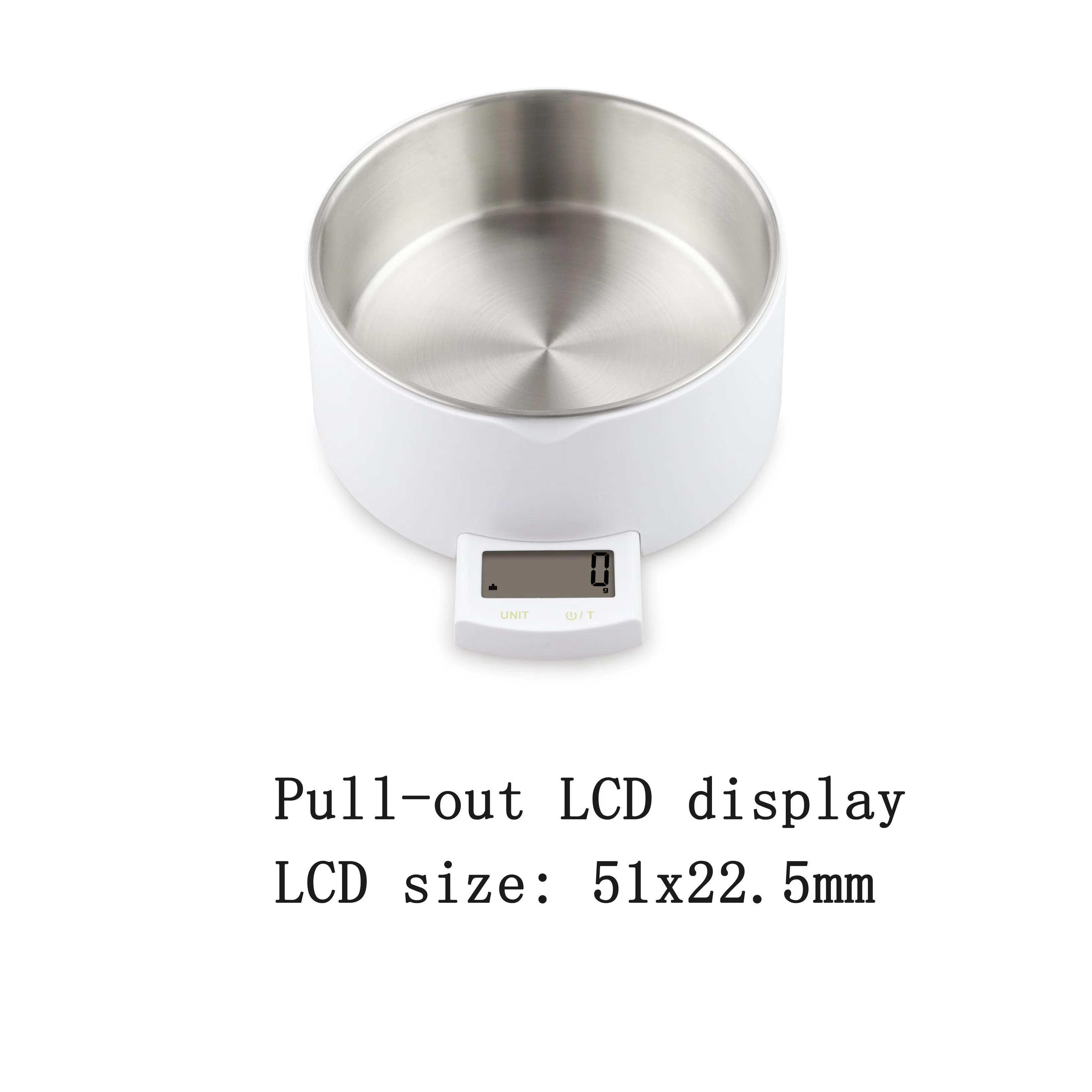 Customized Stainless Steel Cat Dog Feeding Bowl Pet Food Scale