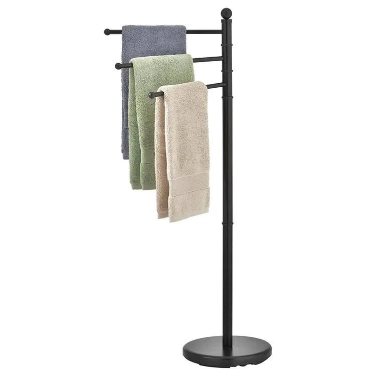 Jh-Mech Bathroom Accessories Organizer Swivel Three Arm Outdoor Poolside Towel Holder Set