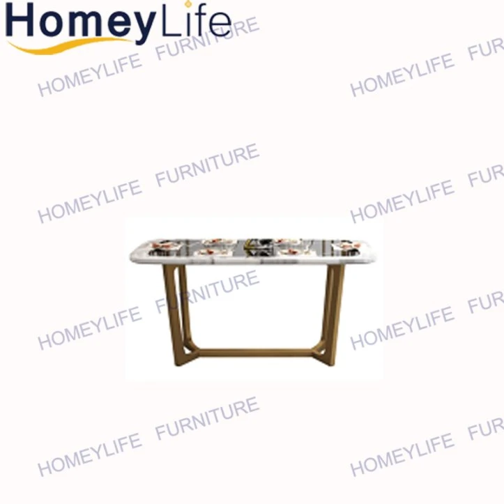Nordic Design Hotel Home Indoor Dining Marble Table Furniture Set
