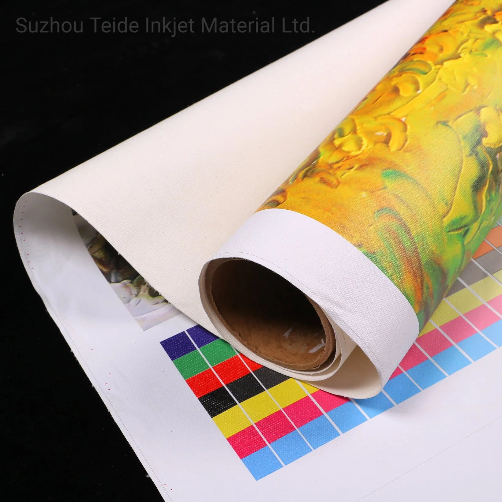 Inkjet Waterproof Printing High Glossy 100% Pure Cotton Canvas