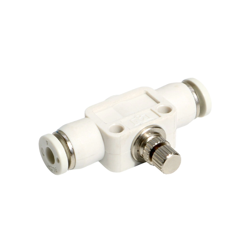 Best Selling Factory Products White Plastic Fitting Lsa Pipe Line Valve Pipe Connector Pneumatic Fitting
