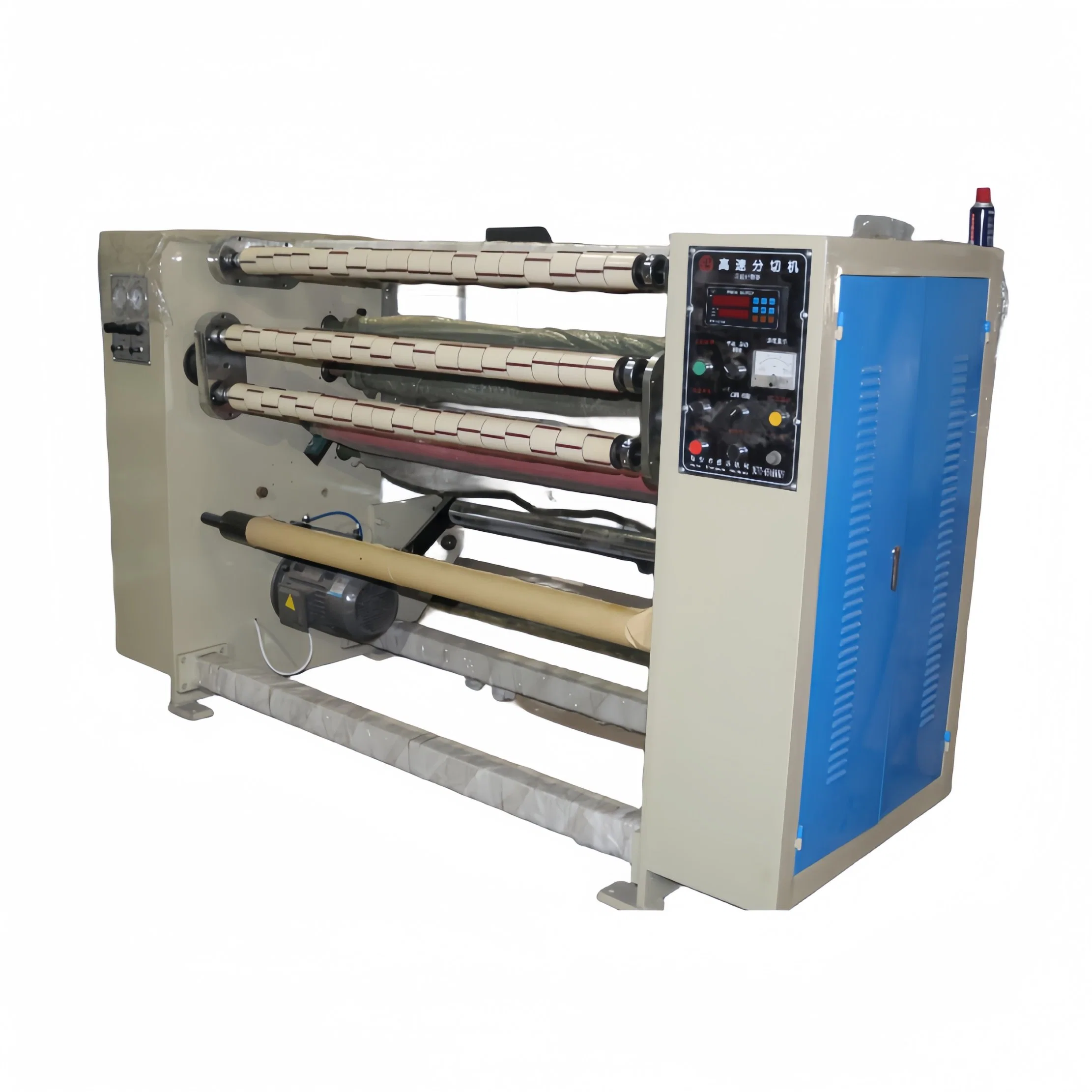 Full Auto Double Side Electrical Eccs Duct OPP Kapton Tape Slitting Rewinding Cutting Machine and Gumtape Rewind Machine