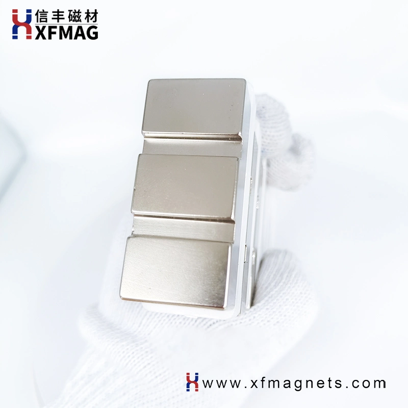 High Performance Permanent Rare Earth Block NdFeB Magnet Magnetic Material with Slot