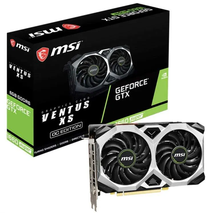 MSI Nvidia GTX 1660 Super serie Xs 6GB Gddr6 OC Tarjeta gráfica de juegos con 192 bits en stock