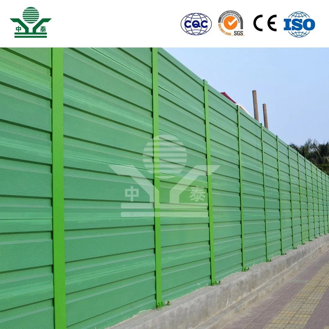 Zhongtai Top Corner Sound Barrier China Suppliers Garden Noise Barrier 5.5m Height Factory Sound Barrier