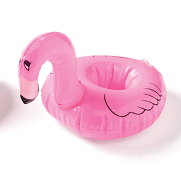 Custom Logo Printed Inflatable Pink Flamingo Beverage Coaster