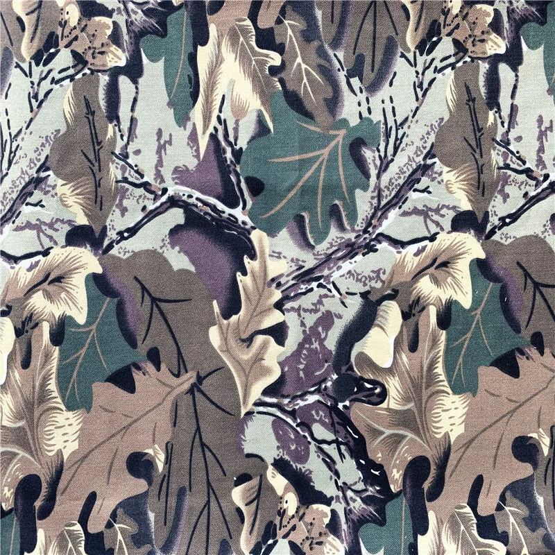 Factory Direct 65% Polyester 35% Cotton Rip-Stop Military Style Woodland Camouflage Uniform Fabric