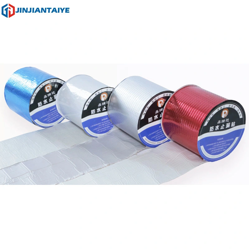 House Leakage Repairing Tape Aluminum Foil Butyl Self Adhesive Waterproof Joint Flex Rubber Tape Crack Sealing Tape